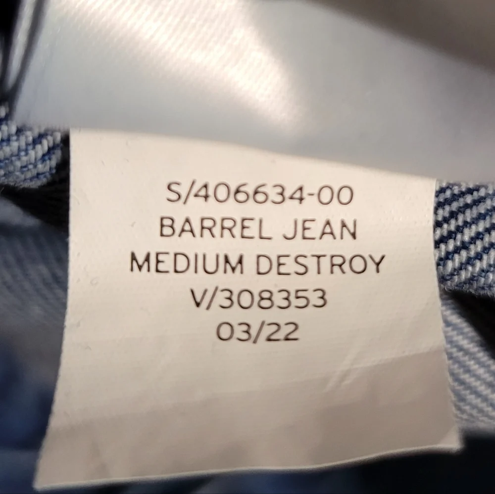 Gap Barrel Leg High Rise Jeans Size 2 Short 29W / 24